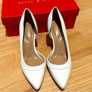 White pump heels